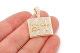 Open BIBLE Book 10K Pendant