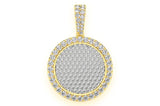 Round Medallion 14K Solid Gold Pendant