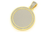 Round Medallion Natural Diamond Pendant