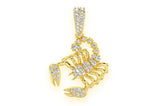 Custsom 14K Gold Scorpion VVS Pendant