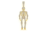 Men's Icy Skeleton Natural Diamond Pendant