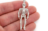 Men's Icy Skeleton Natural Diamond Pendant