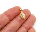 Iced Out Ski Mask 14K Gold Pendant