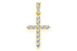 Small Basket CROSS Diamond Pendant