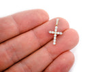 Small Basket CROSS Diamond Pendant