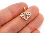 Small Diamond Silhouette Lab Grown Pendant