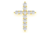 Small Hidden Bail CROSS VVS Charm Pendant