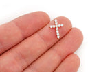 Small Hidden Bail CROSS VVS Charm Pendant