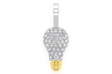 Icy Small Light Bulb Moissanite Pendant