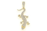 Small Lizard Real VVS Diamond Pendant