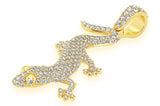 Small Lizard Real VVS Diamond Pendant