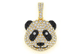 Custom Panda Head 925 Silver Pendant