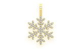 Custom Snowflake Moissanite Pendant