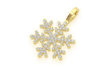 Custom Snowflake Moissanite Pendant