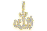 Stepped Arabic Natural Diamond Pendant