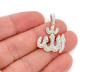 Stepped Arabic Natural Diamond Pendant