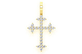 Men's Three Point CROSS Charm Pendant