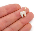 Custom Tooth Natural 14K Pendant