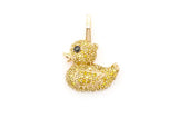 Yellow Diamond Rubber Ducky Moissanite Pendant