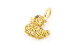 Yellow Diamond Rubber Ducky Moissanite Pendant