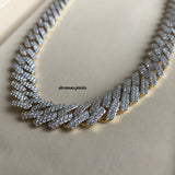 14mm iced out cuban link chain