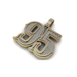 Custom Letter "95" Hip Hop Charm