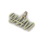 Custom Iced Out "YAAVI" Name Pendant