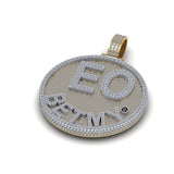 Fully Iced out Round Hip Hop VVS Pendant