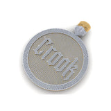 Iced Out Hip Hop CROOK Round Pendant